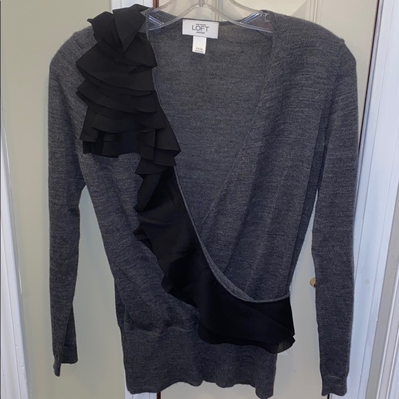 LOFT Sweaters - LOFT - Sweater with Ruffle